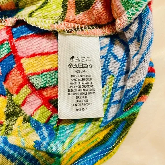 EUC- C&C California Colorful Linen Tank and Shorts Set- Medium - Picture 8 of 16